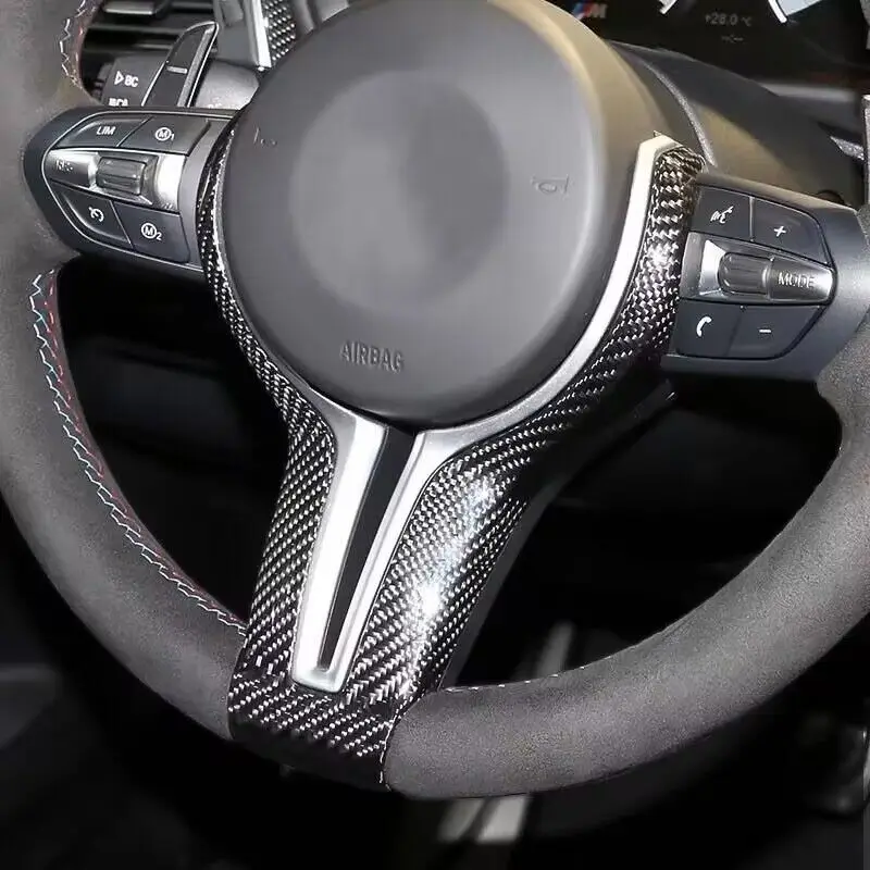 Углеродное волокно для автомобильного рулевого колеса серии BMW M F80 F82 F10 F06 F12 F13 F15 F16 & M-sport F20 F22 F30 F31 F32 F33 F36 M3