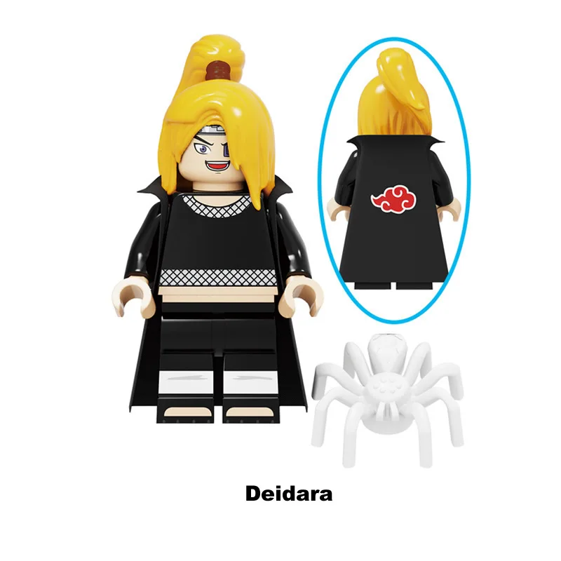 KF6118 Narutos Characters Deidara Uchiha Madara Hoshigaki Kisame Building Blocks Kids Block Toys Mini Figures Kids Gift