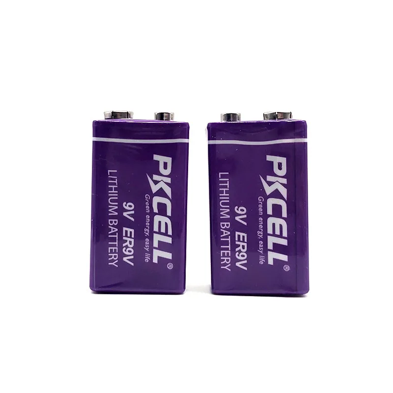 Hot Selling 9 Volt 1200mAh 9v Non Rechargeable Lithium Battery for Multimeter Smoke Detectors