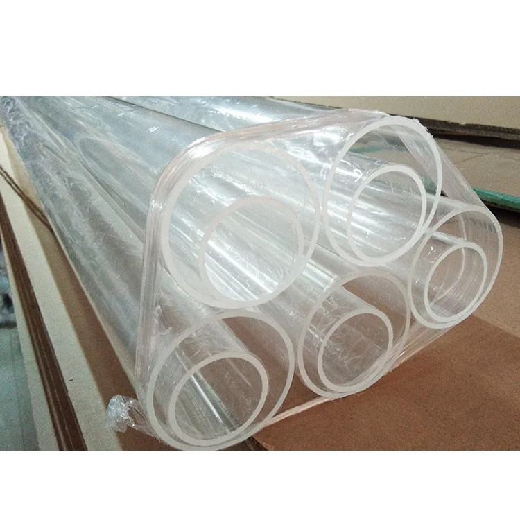 Wholesale transparent pmma plastic pipe clear acrylic tube
