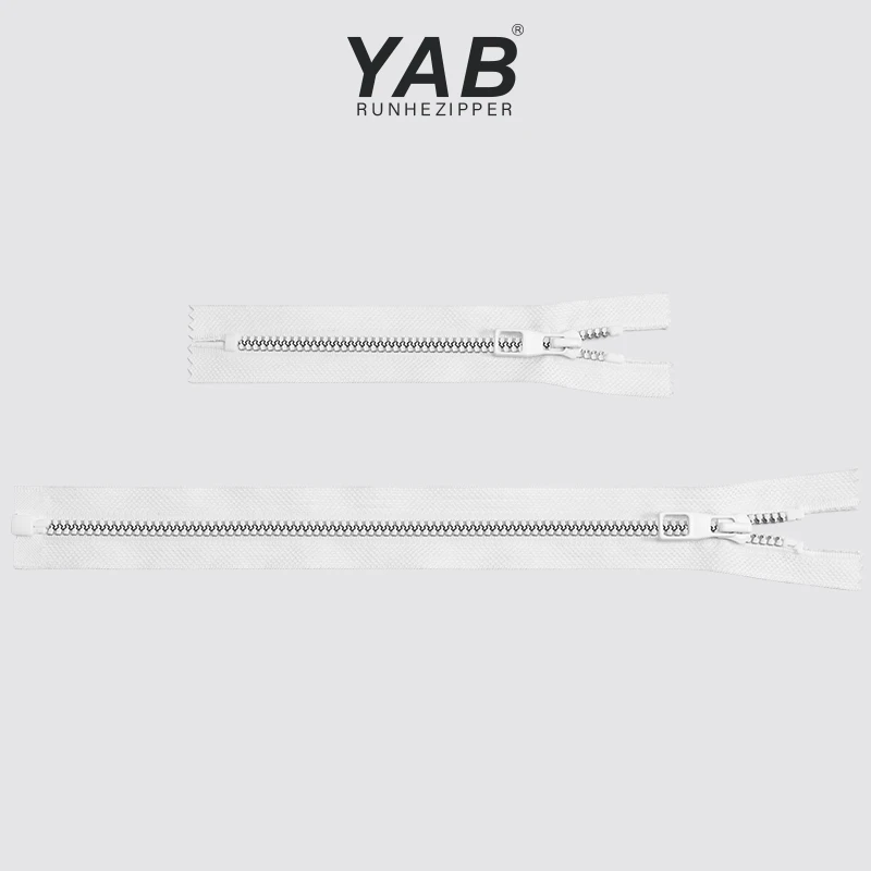 YAB Custom Size 5# Resin dynamic Teeth Mixed Teeth Plastic Resin Zipper For Children Clothing