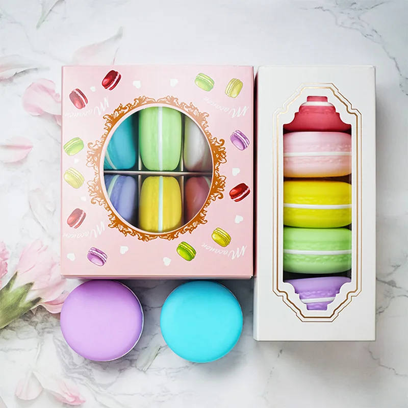 HG14  wholesale Eco lip sleeping mask macaron lip balm container private label bulk macaron moisturizing lip balm