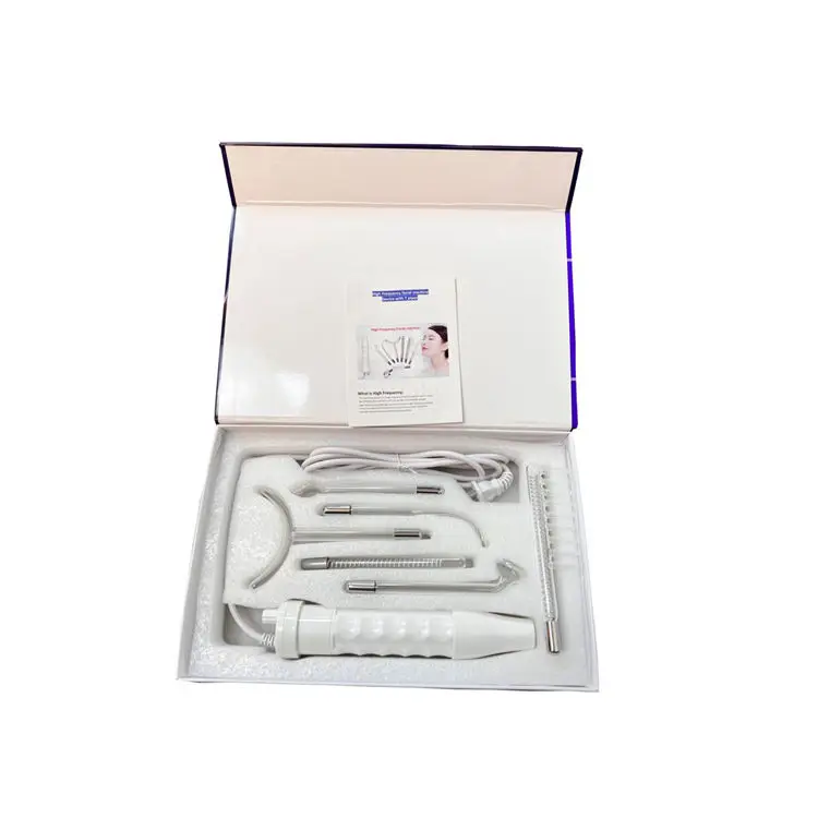 Portable High Frequency Device Home Use Handheld High Frequency Skin Therapy Wand Facial Machine