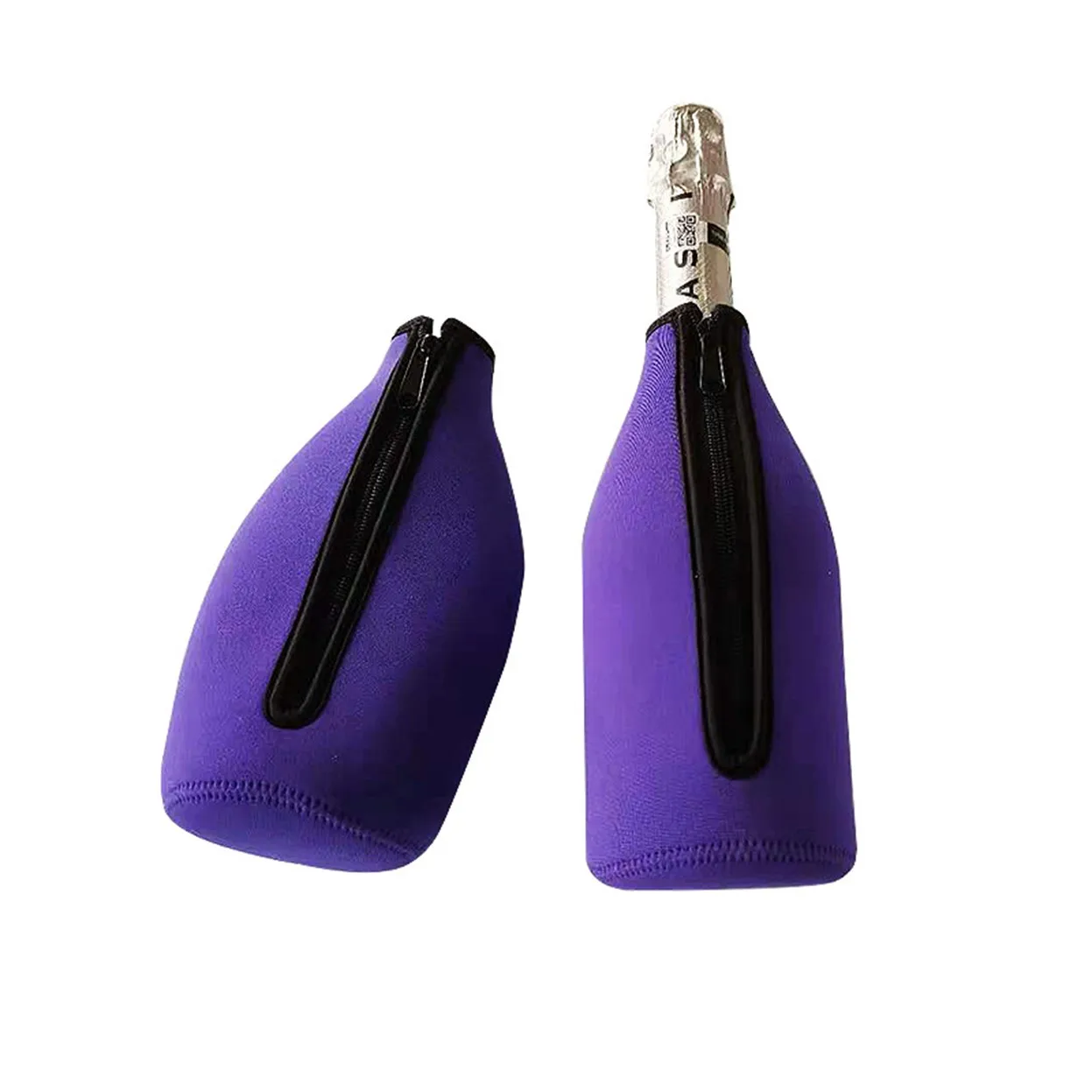 Factory wholesale Neoprene Water Wine Bottle Cooler Bag Sleeve 750ml Zipper Champagne Cover Bag