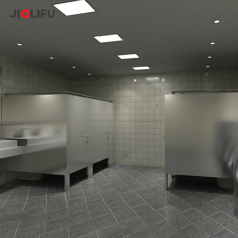 Lightweight Honeycomb Cardboard Panels Stainless Steel Toilet Partition