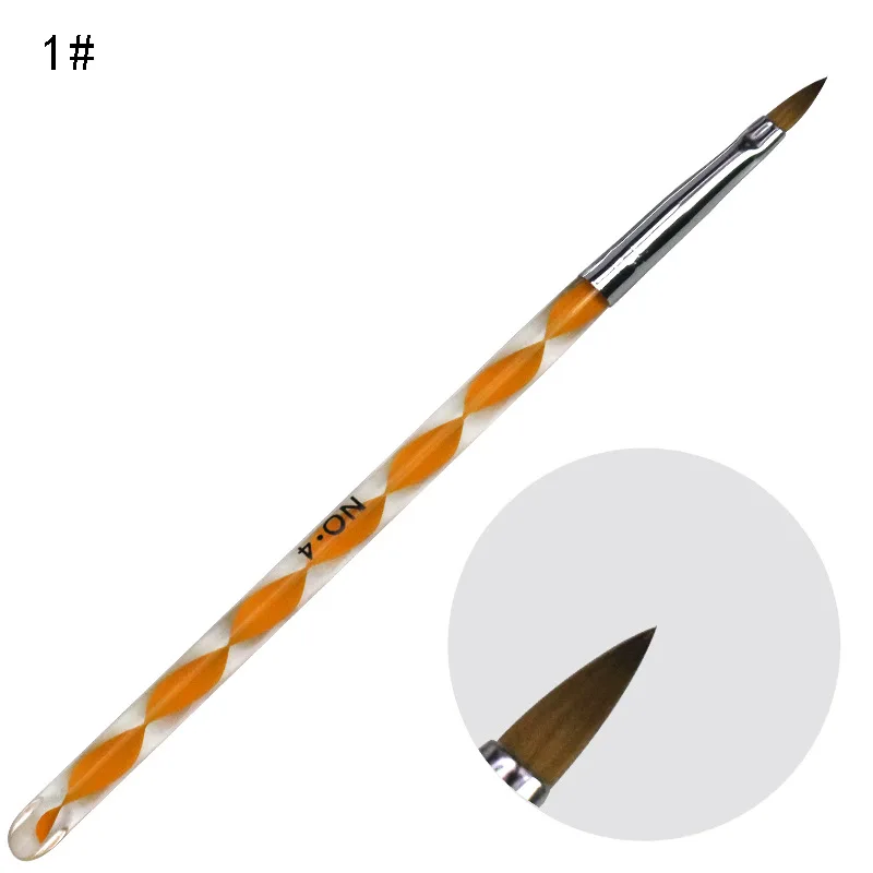 Jieniya high quality 5pcs Acrylic Nail Art Carving Pen nail art Brush 3D brush