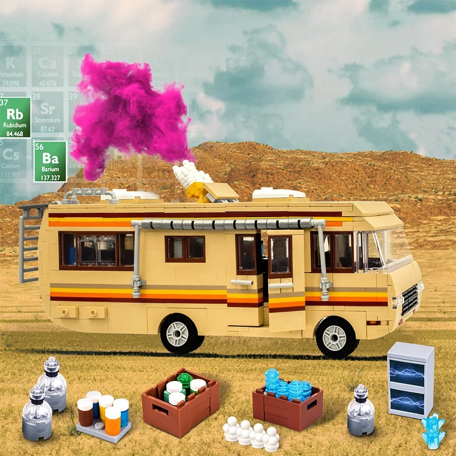 Legoing Breaking Bad RV Model Building Blocks Toys Creative Series  Car Bus House Kids Educational Building Bricks Set Toy
