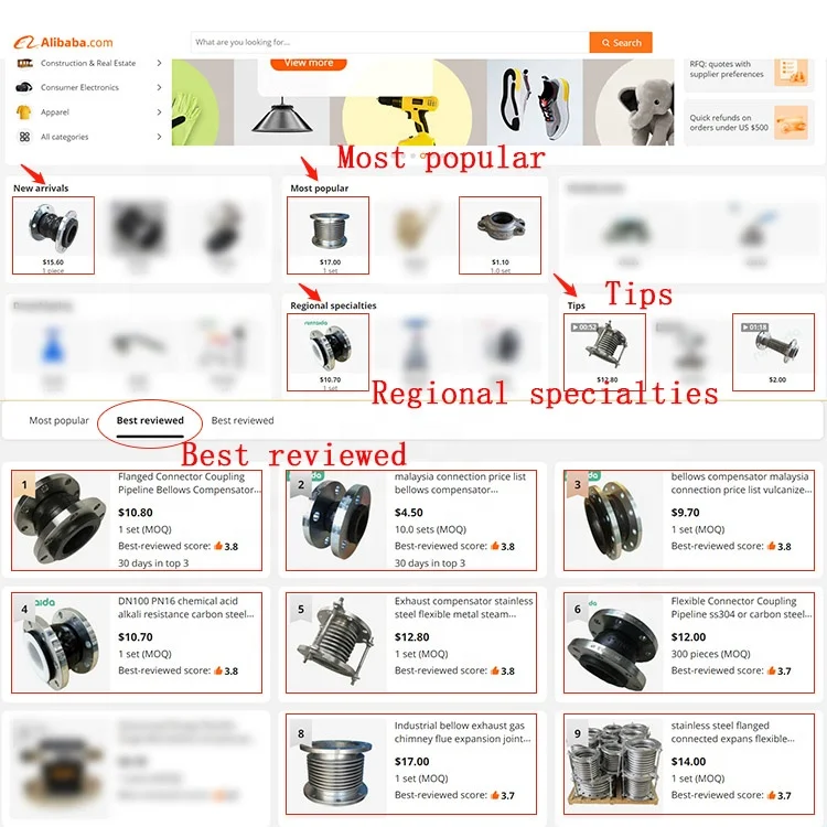 Компенсатор ANSI PN16 из углеродистой стали фланец ECDM односферный гибкий giunto di dilatazione в резиновом соединении gomma