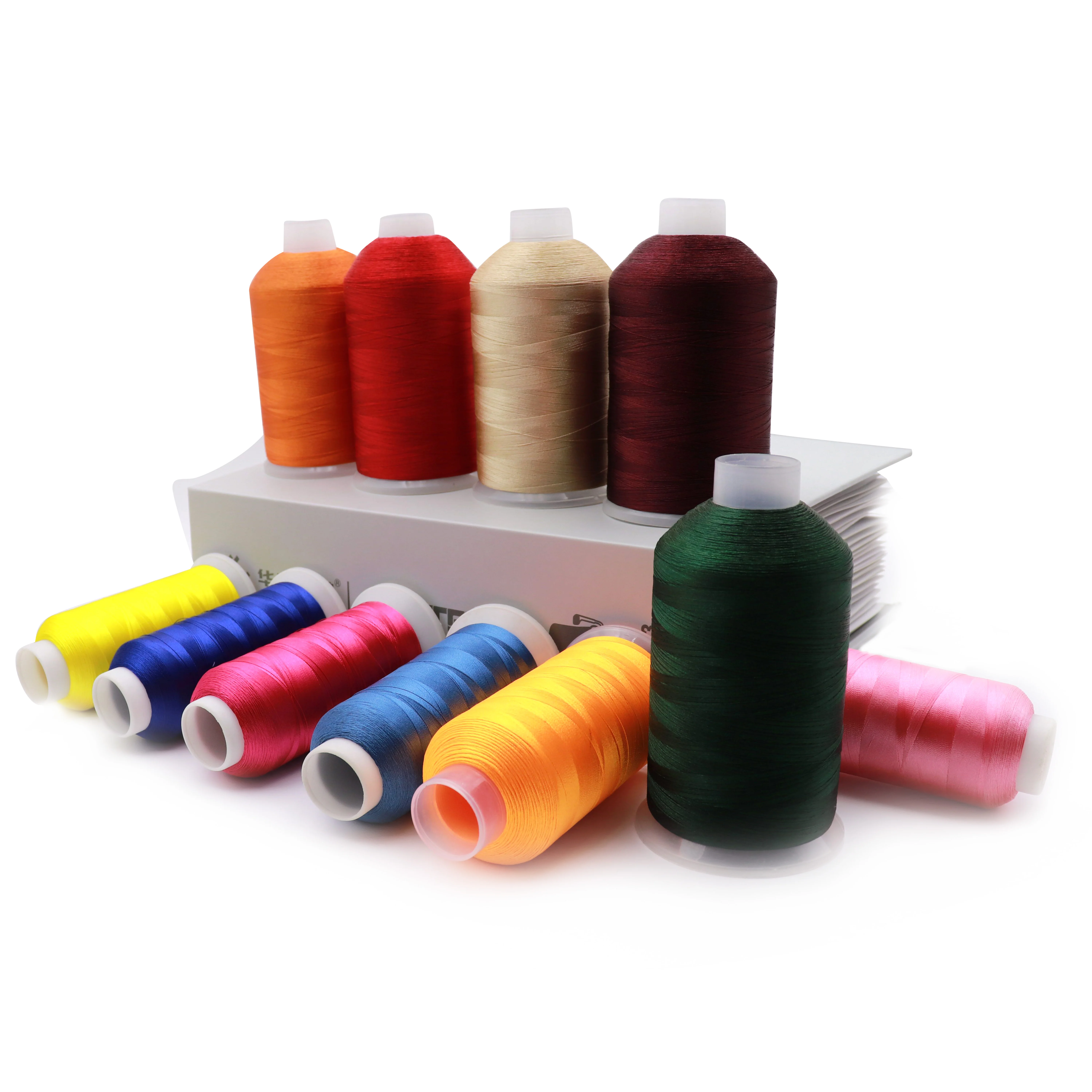 720 colors trilobal polyester neon chenille embroidery thread  price For embroidery bags