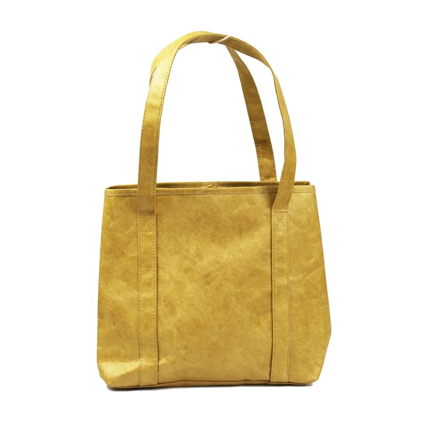 New design waterproof strong bearing capacity brown dupont paper tyvek shopping tote bags
