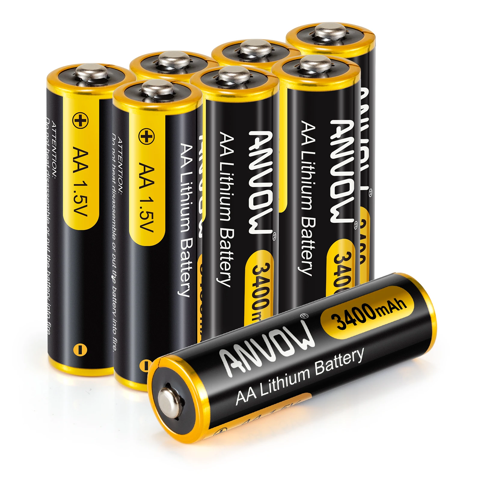 New Arrival Low Self-discharge Lithium Battery Size AA 3400mAh 1.5 Volt AA Lithium Batteries