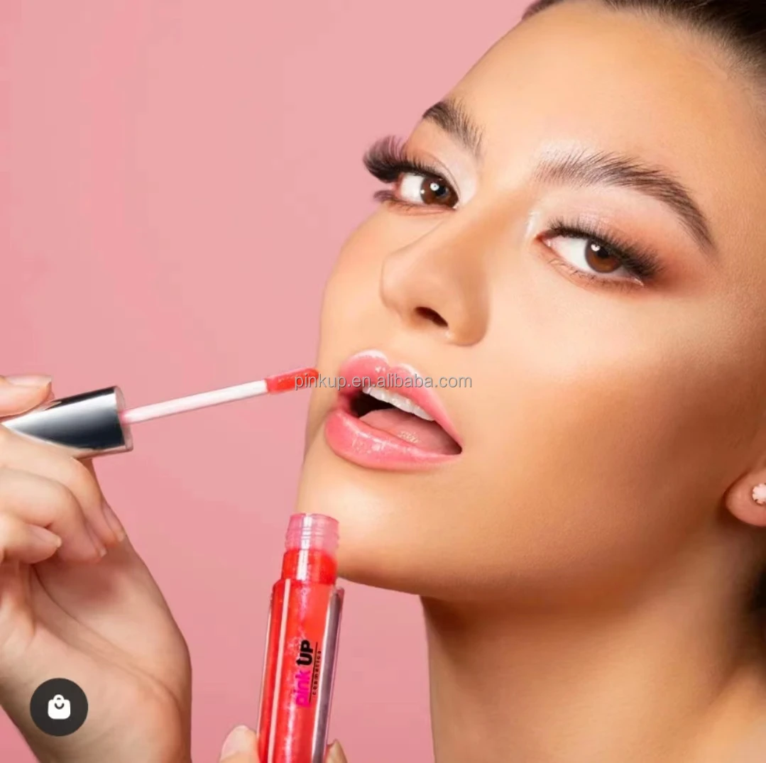 Pink UP Non Stick  Pigment  24 hours Glitter Shimmer Pigment Shiny  lipstick MakeUp Matte lip gloss