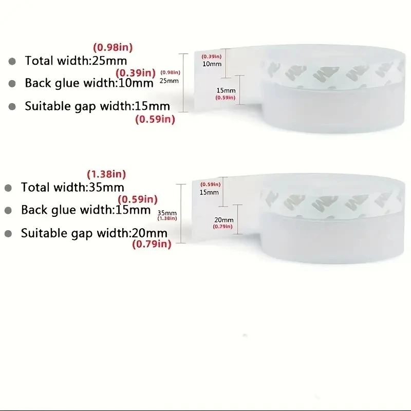 Door Bottom Seal Self-Adhesive Door and Window Sealing Strip For Door Bottom and Window Gaps Weatherproof