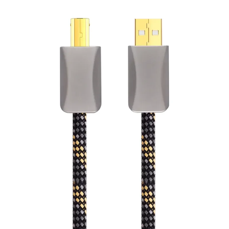 Hi-End USB audio cable data DAC hifi cable A-B usb cable made of OFC 4 cord