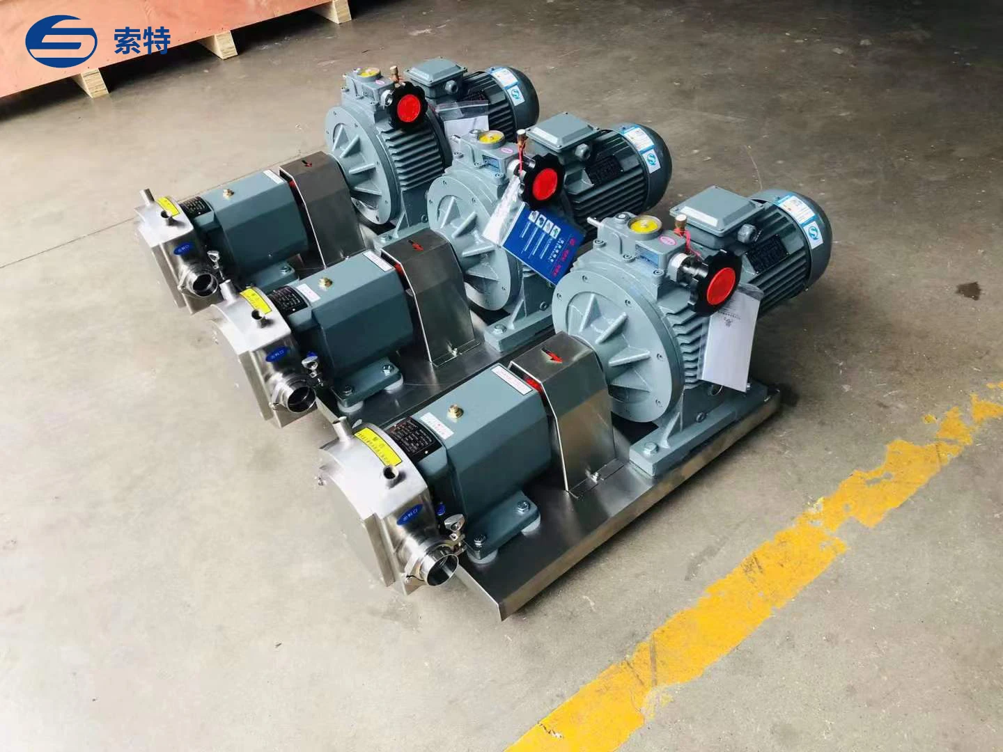 High Viscosity Medium Transportation Rotary Pump Food Grade Rotary Lobe Beer Sanitary Pump