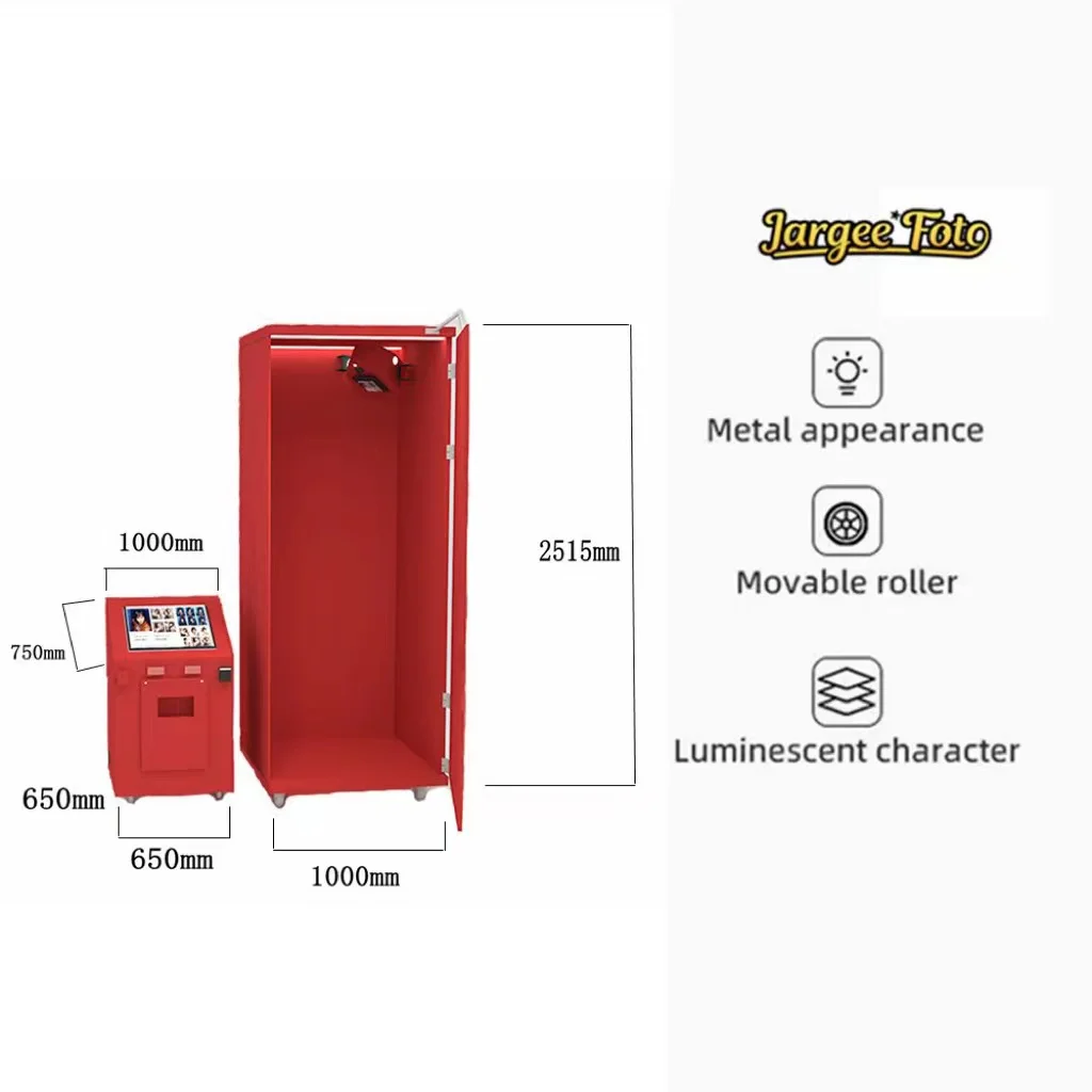 LED Light IPad Photo Booth Shell Stand Portable Photo Booth Kiosk Selfie Photo Booth 360 Degree Photobooth