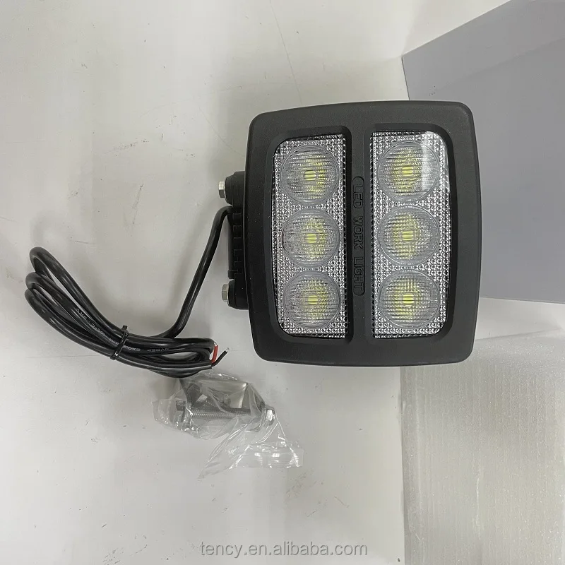Indonesia  market 60W LED  Work flood  Light 6pcs 10W O sram LEDs  10~30V work light heavy duty