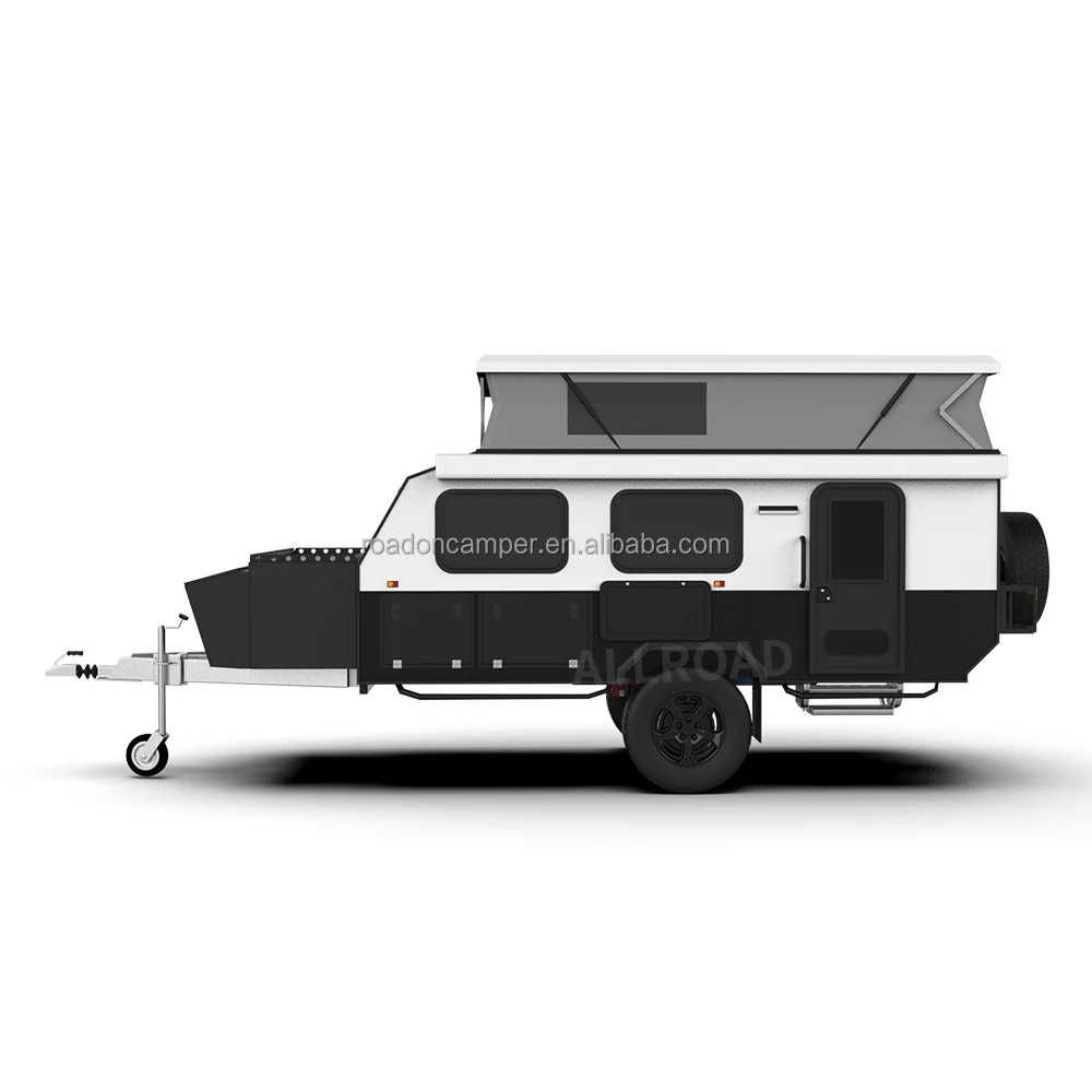 Australia style kitchen stoves RV Hybrid Caravan camp trailer 4x4 Off Road Pop up camper with tent
