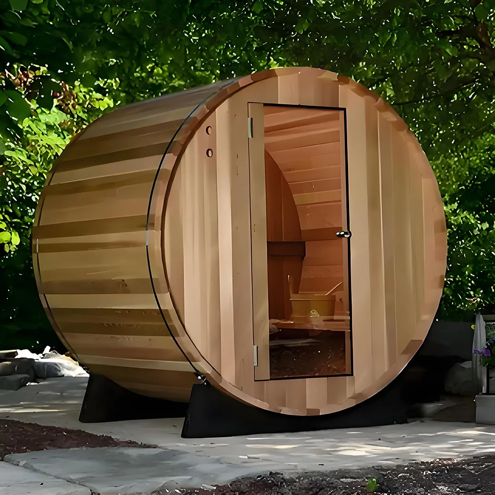 Modern 2- 8 person traditional sauna 6kw furnace computer control panel Dry and wet steam function for outdoor use