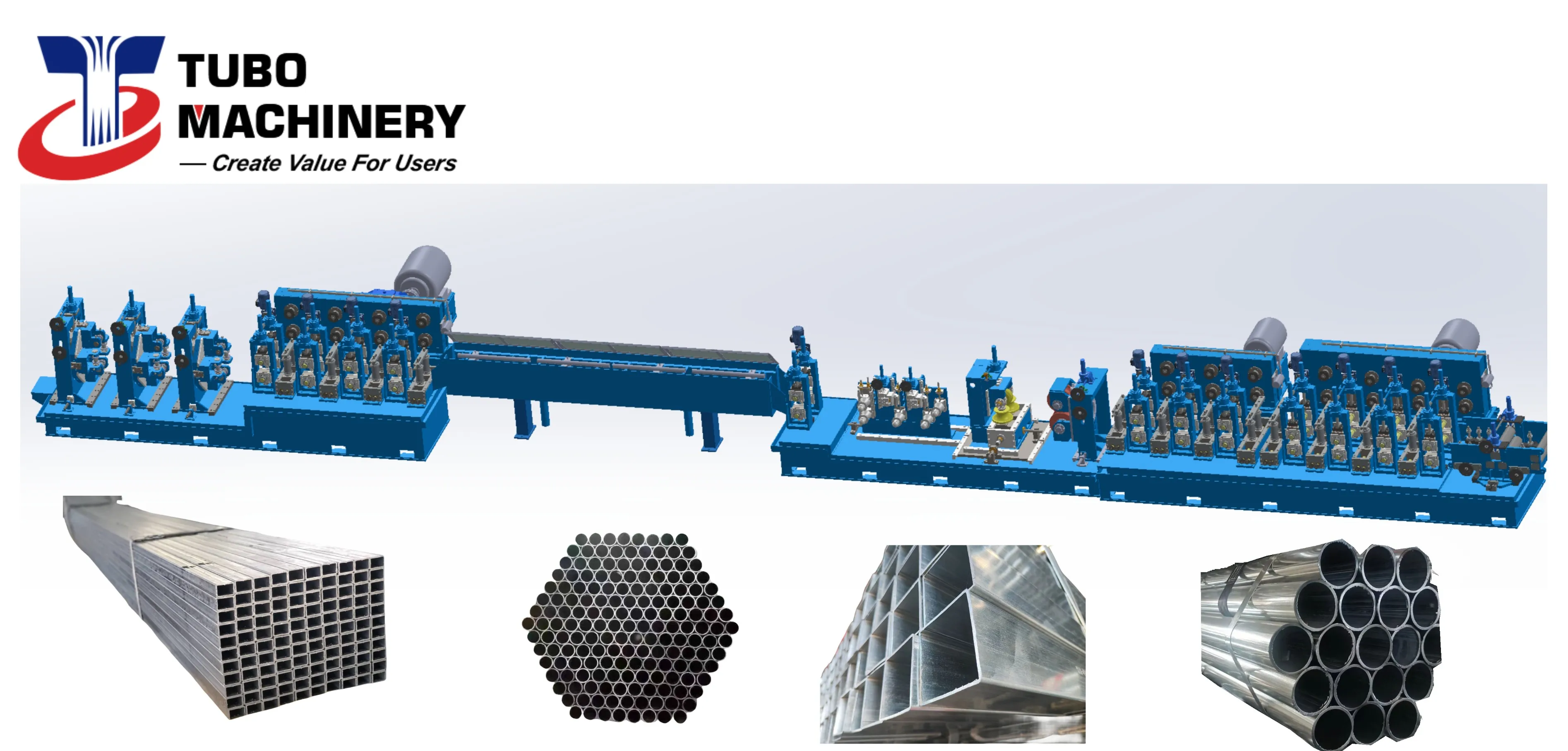 Carbon steel EWR Tube Mill Line/ Galvanized steel Tube mill Line Factory