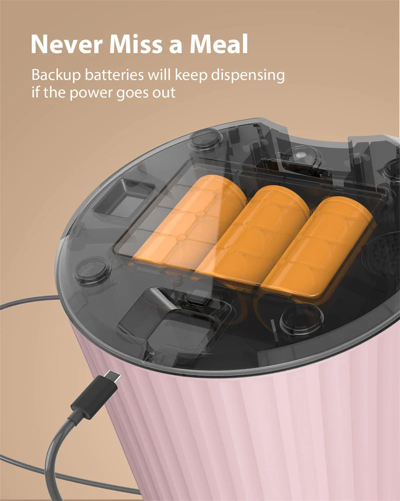 Электронная автоматическая кормушка с логотипом на заказ, большая миска для домашних животных, кошек, собак, таймер, умное голосовое хранение, миска для еды, миска для кормления, дозатор с таймером