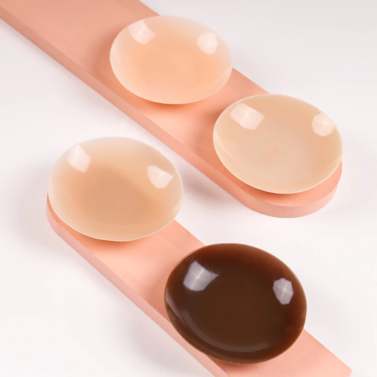 Liquid Material Solid Glueless Soft Sticky Brown Non Adhesive Silicone Nipple Cover