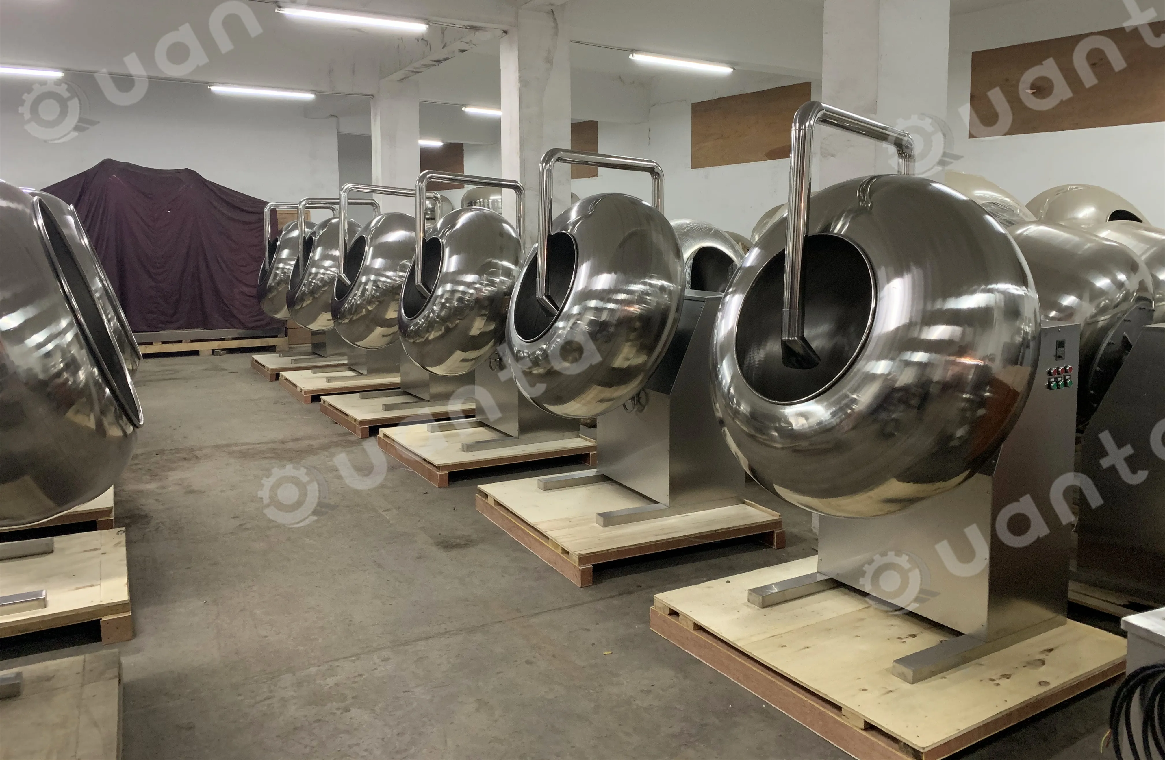 Agriculture corn seed coating machine for polishing seed