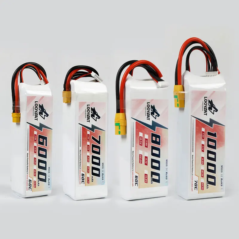 LOOYBAT 22 2 В 6S 11 1 1100 мАч 2200 3500 4000 6000 8000 12000 16000 22Ah 30Ah литиевая батарея Lipo