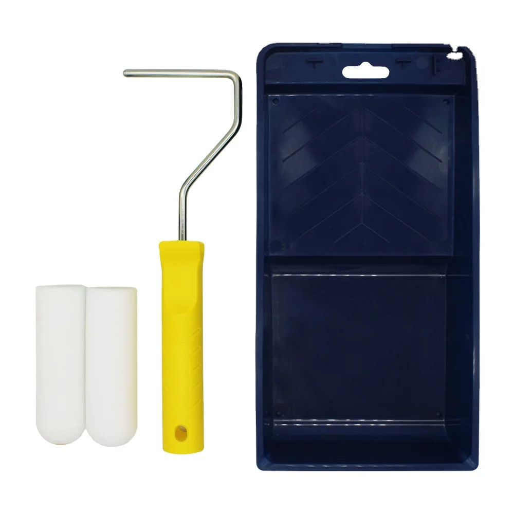 
Make in China 4 inch paint roller set include frames and 4 sleeves 