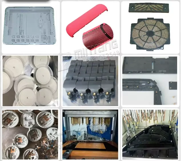 Multi-function hot melt riveting machine PU leather embossed logo plastic column riveting point hot press machine