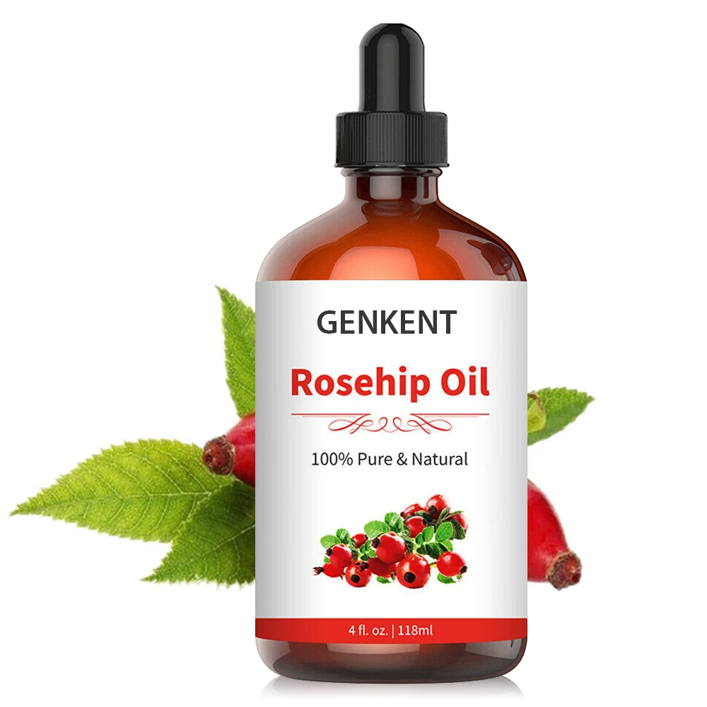 Private label 100% Pure Cold Pressed Unrefined Reduce Acne Scars Rosehip Seed Oil Pure Essential Oil