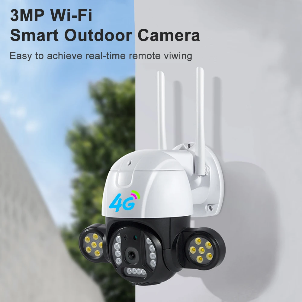 V380 Verto 4G IP Cameras H.265 Outdoor B3 Band3 1800 Mini PTZ Camera HD 3MP Wireless CCTV IP 4G PTZ camera