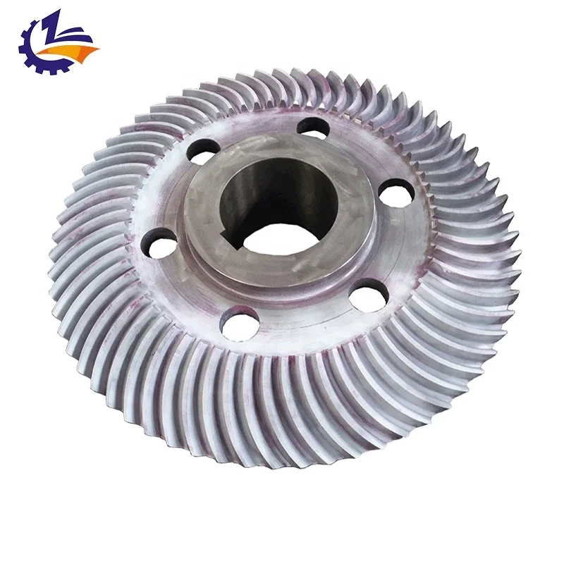 CNC machining customized crusher transmission parts Spiral bevel gear Greenson high precision contour bevel gear Bevel gear