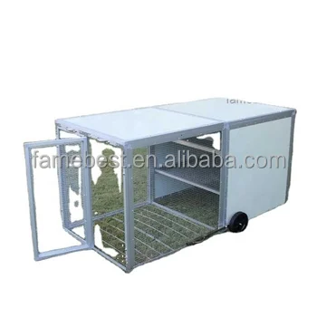 portable hen house hot-dipped galvanized mobile chicken coop tractor with wheels