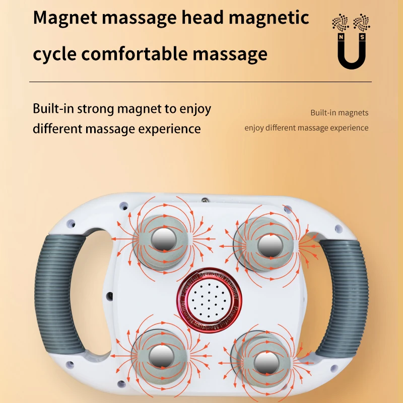 High strength 20-speed 4-head massage gun with magnetic therapy vibration plug-in version of the massager is 220v