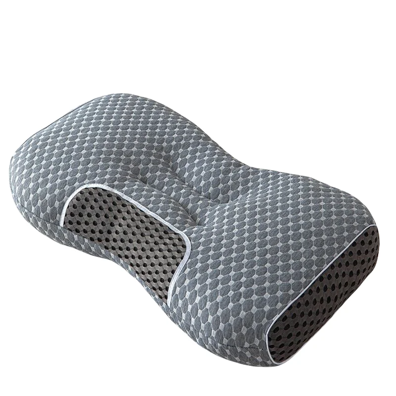 Factory direct soybean fiber bed pillow breathable antibacterial machine washable durable massage neck pillow