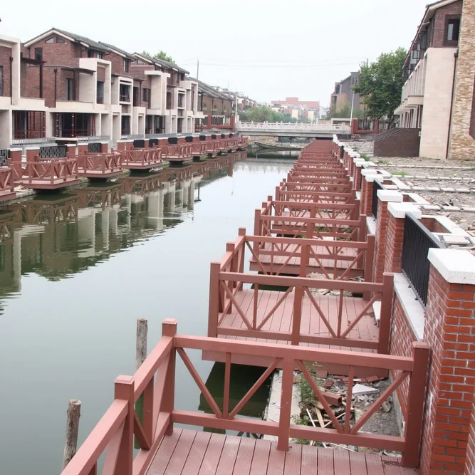 waterproof outdoor garden wpc fence handrail wood plastic composite balustrade railing for home and pool decoration