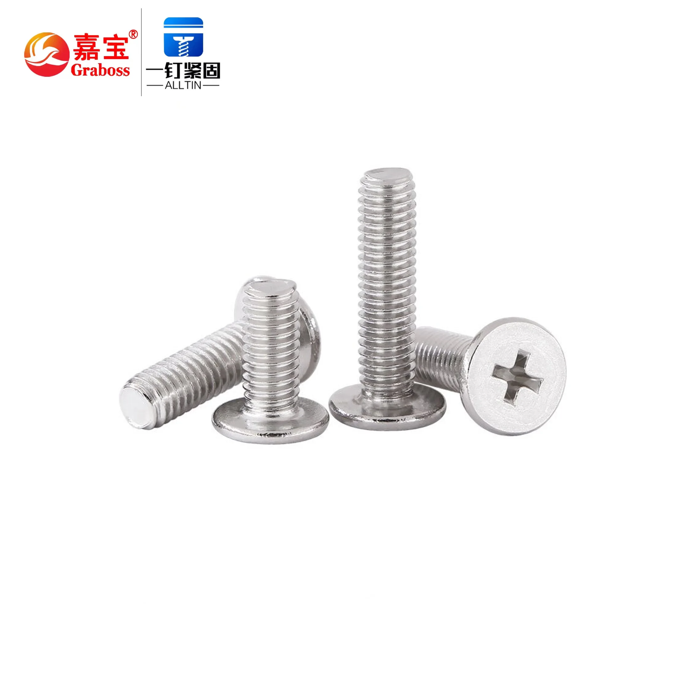Stainless Steel M2 M2.5 M3 M4 M5 M6 M8 Phillips Thin Flat Head Laptop Screw Wafer Ultra Low Head Screw