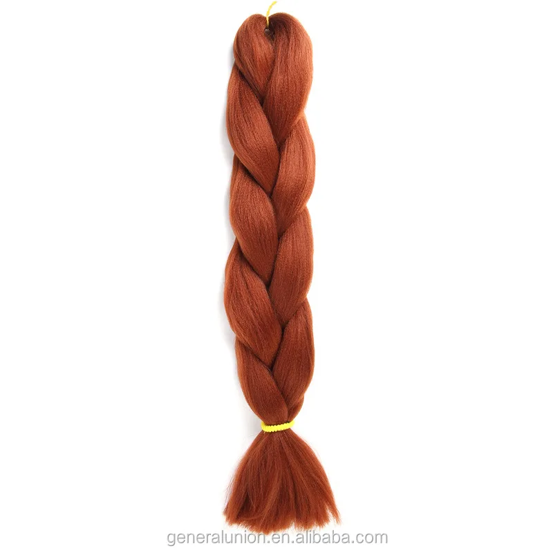 Smooth colorful  human  wigs jumbo braid hair African synthetic wig