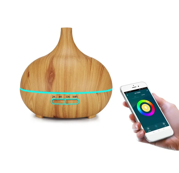 
Home Smart Wifi Wireless Cool Mist 400ml Ultrasonic Essential Oil Scent Aromatherapy Diffuser Humidifier 
