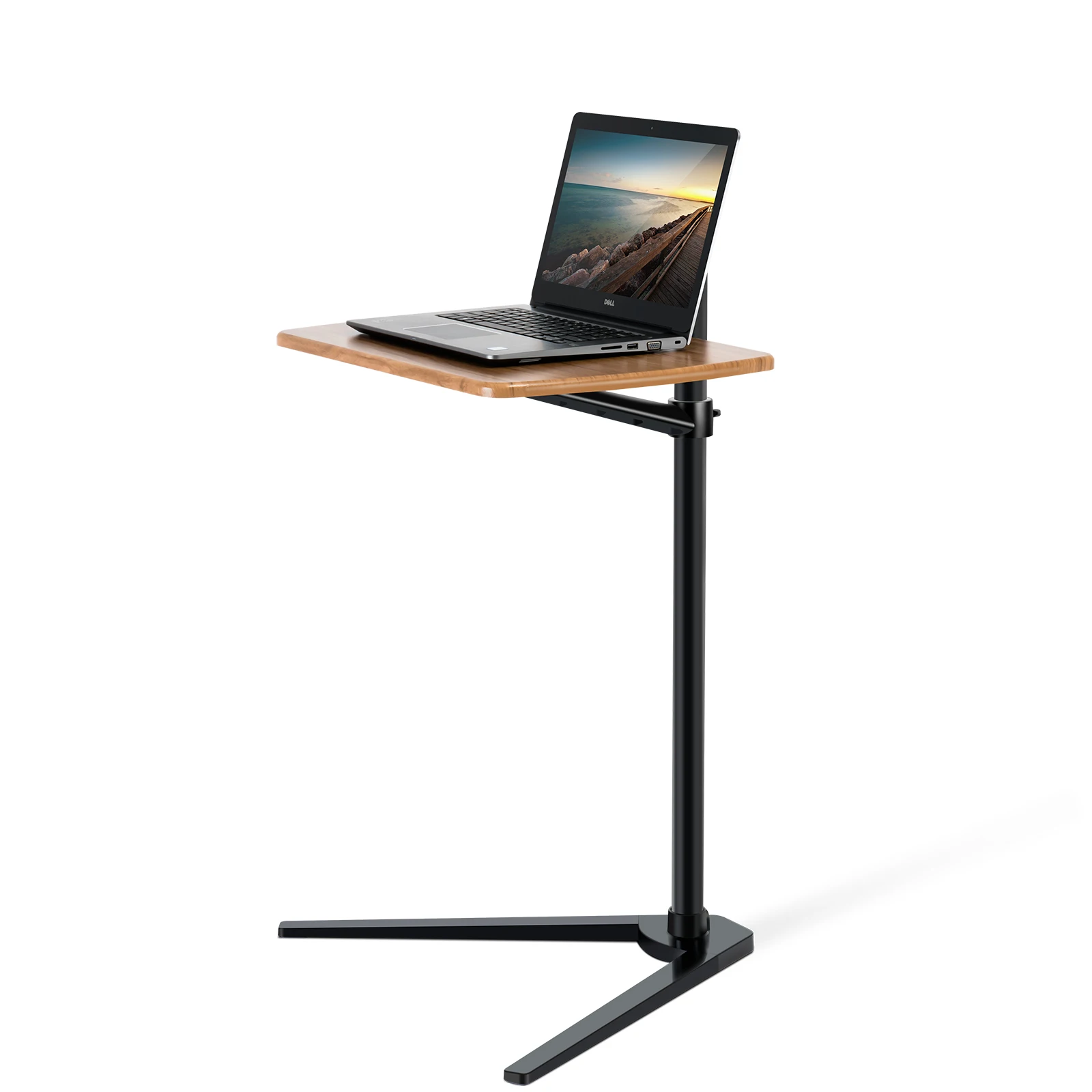 UPERGO Laptop Computer Lifted Table Tablet Floor Stand Desk With Wooden Board Beside Sofa Bed Office table desk