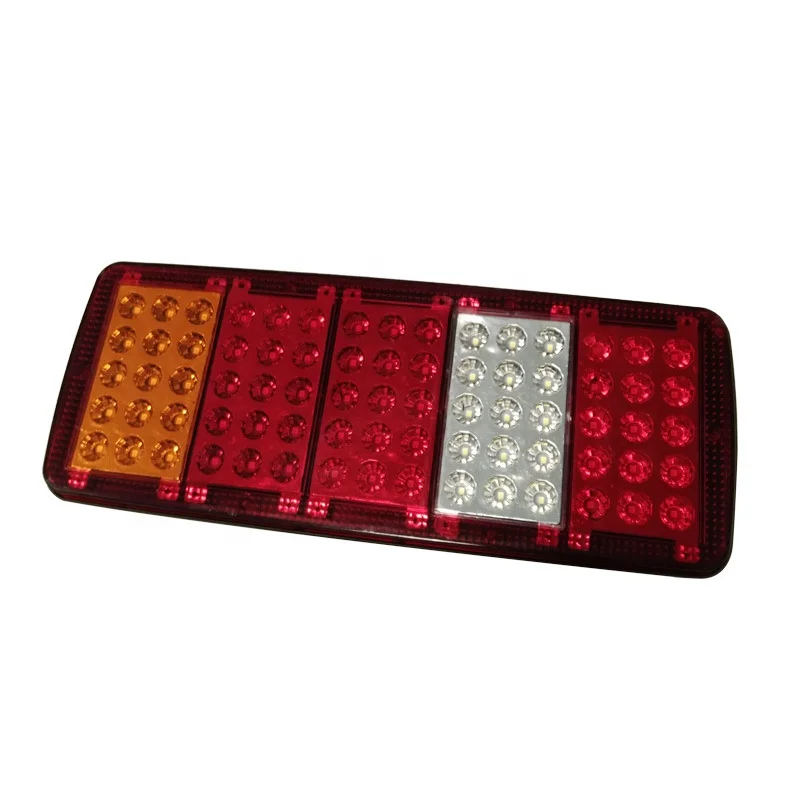 Waterproof Universal Clear Lens Truck Rear Tail Lights 24V For Trailer