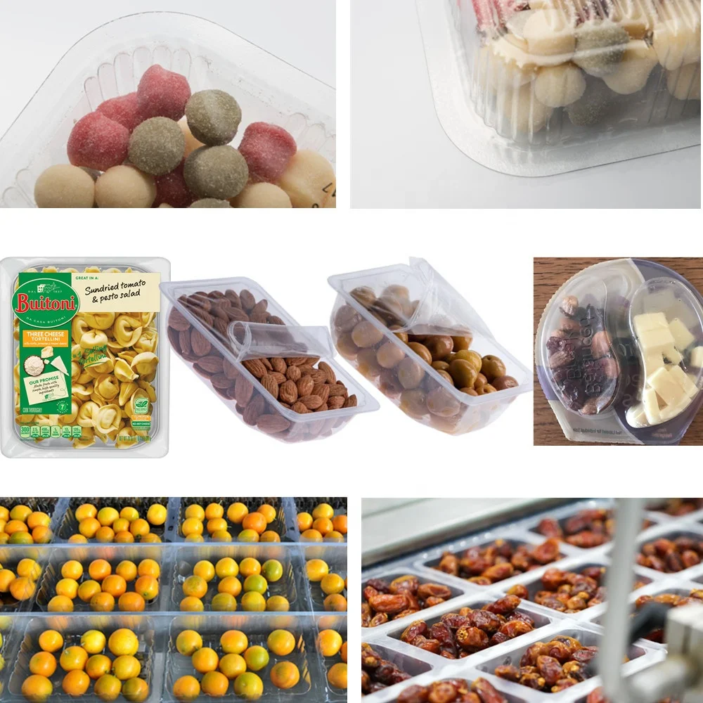 dates thermoforming packaging machine dry fruit figs automatic tray sealer cashew walnut thermoforming vacuum packing machine