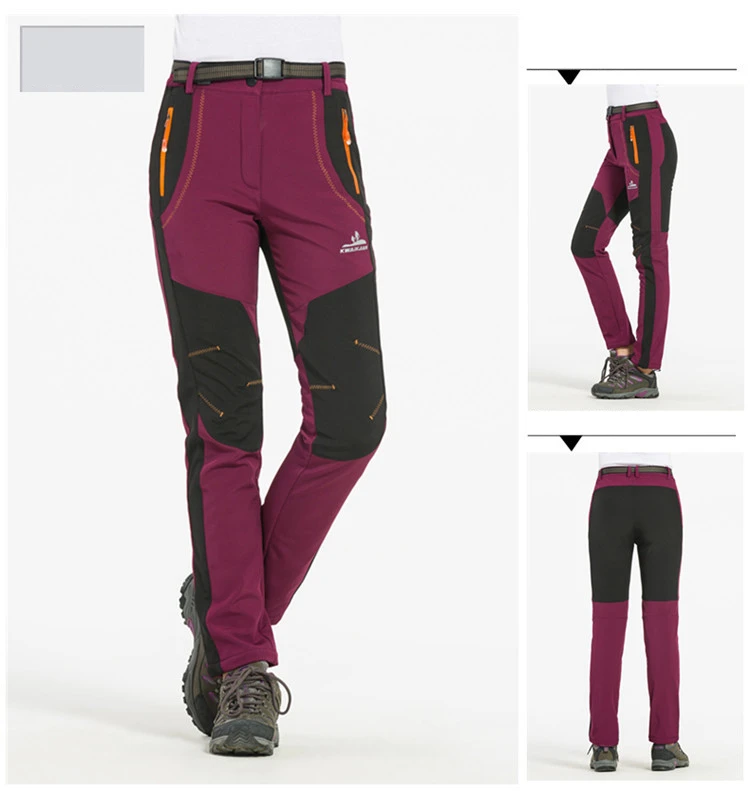 
Outdoor Hiking Pants Trousers Men Women Trek Waterproof Soft Shell Pants 