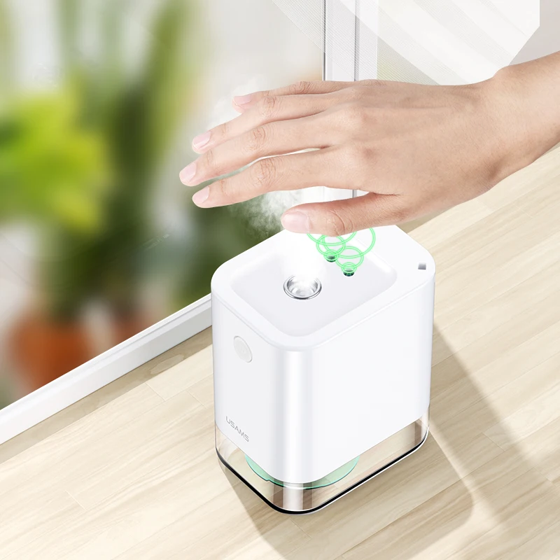 USAMS Touchless Automatic Spray Ethyl Water Hand Sanitizer Liquid Stands Soap Dispenser