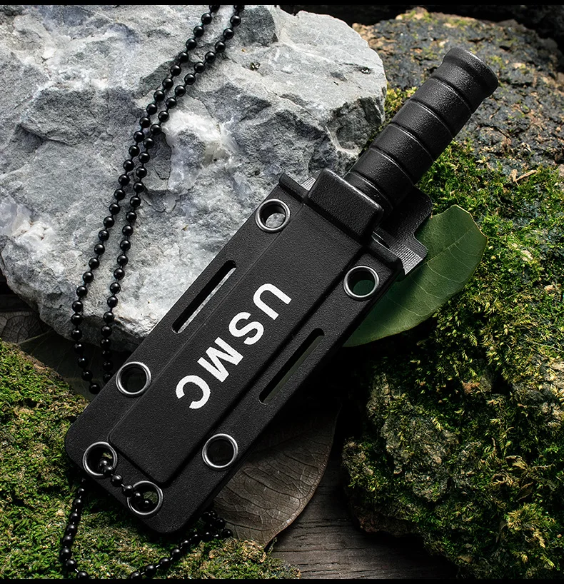 mini chain Outdoor knife Survival necklace knife pocket knifes with sheath