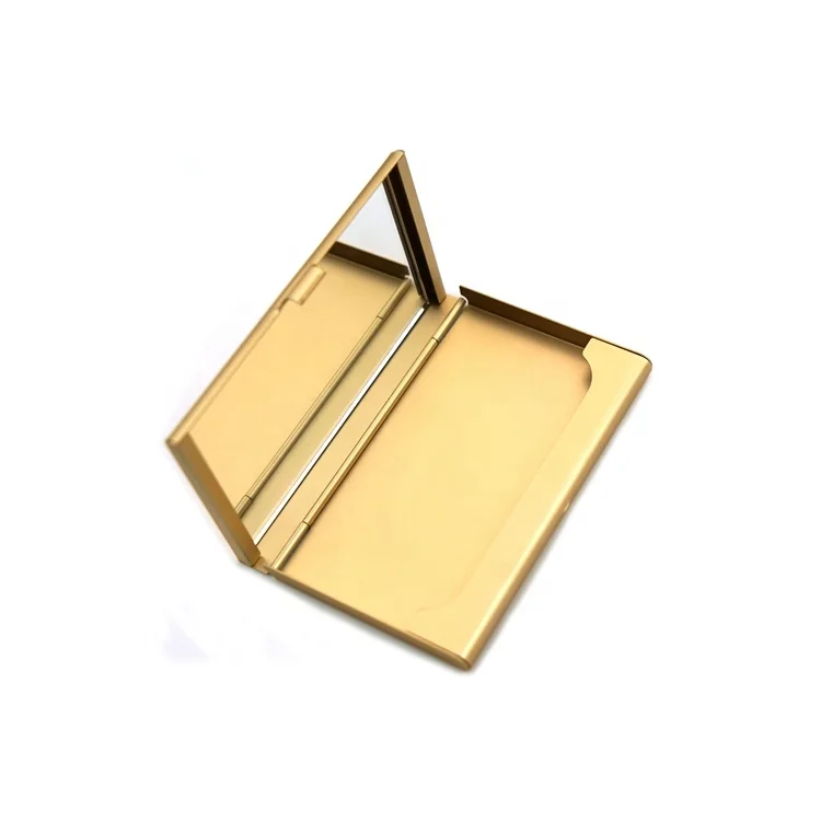 Оптовая продажа, сувенирный складной деловой Алюминиевый металлический чехол для визитных карточек