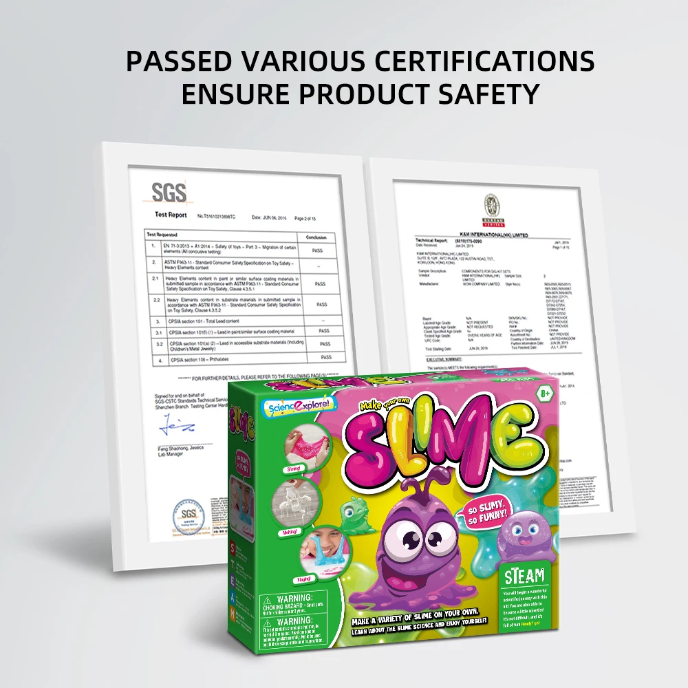 Hot Selling Colorful Mixing non-toxic DIY slime making kit Children Gifts make playdough slime mud kids educational toys