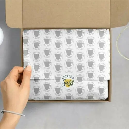 Luxury Textured  Custom Printing Wrapping Gift Tissue Paper Green Color Thick High Quality Wrapping Packaging Paper