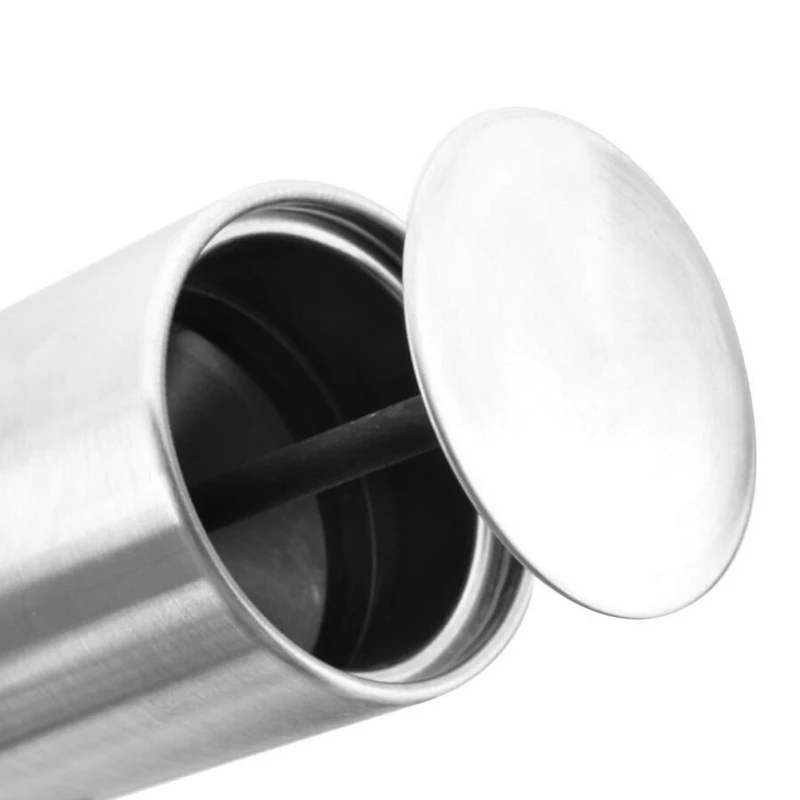 DoreenBeads Stainless Steel Toothpick Holders Hotel Restaurant Home Table Decorations Cotton Swab Box Storage Containers 1 Piece